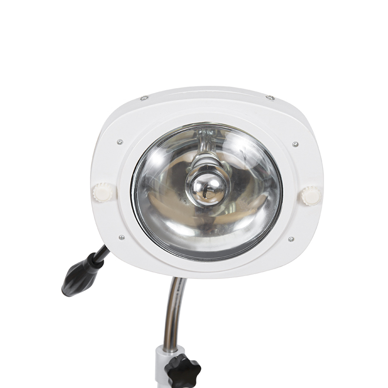 Lampa badawcza z żarówką halogenową o mocy 25 W i stojakiem z jednym otworem Lampa badawcza z żarówką halogenową o mocy 25 W i stojakiem z jednym otworem
