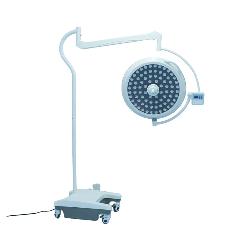 Mobilna, bezcieniowa lampa chirurgiczna LED o mocy 80 W, z pojedynczym ramieniem Mobilna, bezcieniowa lampa chirurgiczna LED o mocy 80 W, z pojedynczym ramieniem