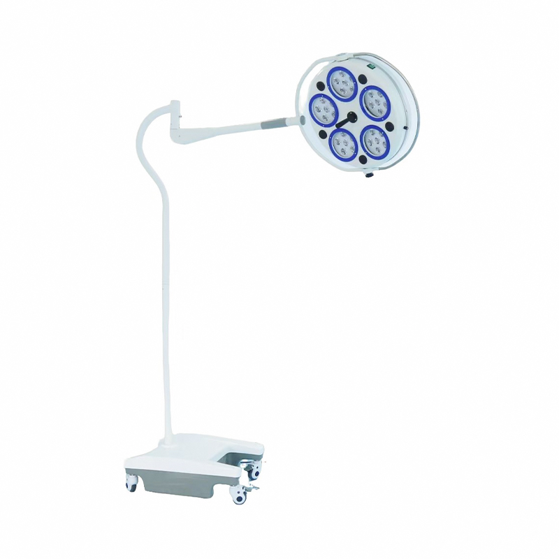 Mobilna, bezcieniowa lampa operacyjna LED z 5 otworami Mobilna, bezcieniowa lampa operacyjna LED z 5 otworami