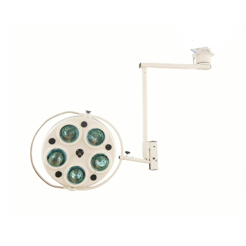 Sufitowa, 5-otworowa, bezcieniowa, halogenowa lampa operacyjna Sufitowa, 5-otworowa, bezcieniowa, halogenowa lampa operacyjna